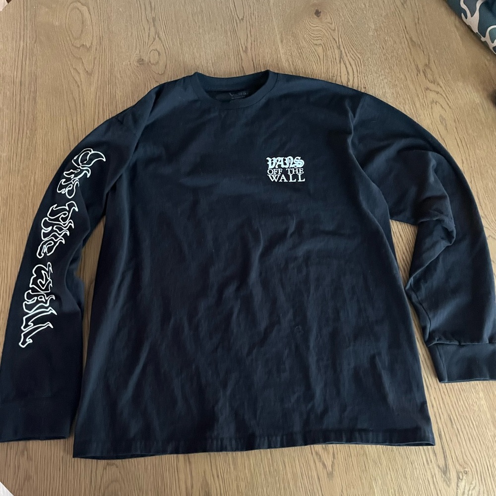 Vans Black Graphic Long Sleeve Tee